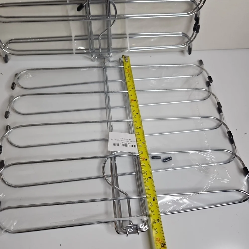 Scarves Belt Ties Organizer Chrome Metal Expandable